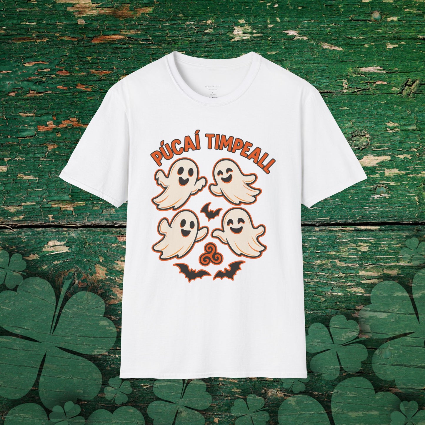Púcaí Timpeall | Playful Irish Ghosts Halloween Ladies T-Shirt