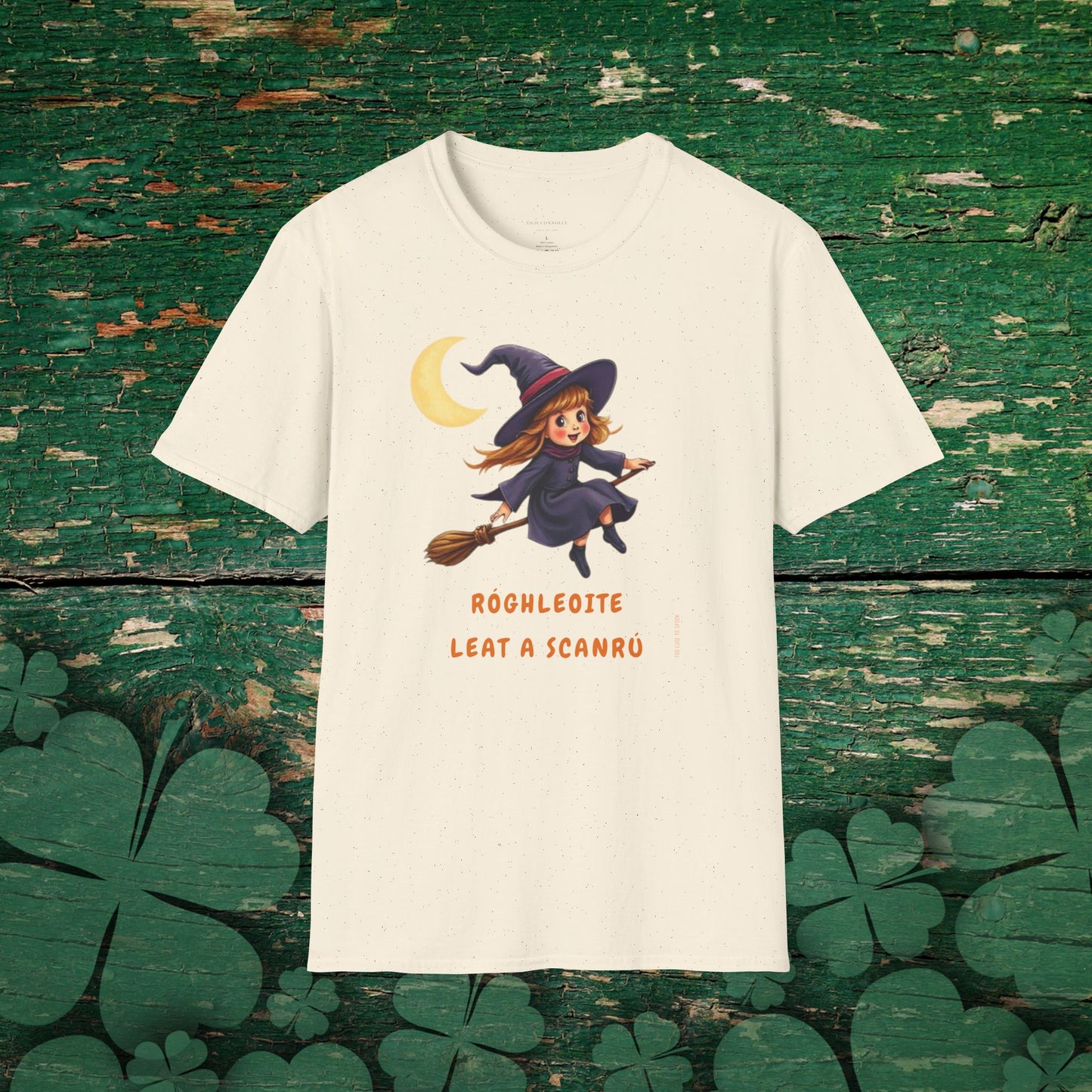 Róghleoite Leat a Scanrú - Too Cute to Spook Irish Halloween Ladies T-Shirt