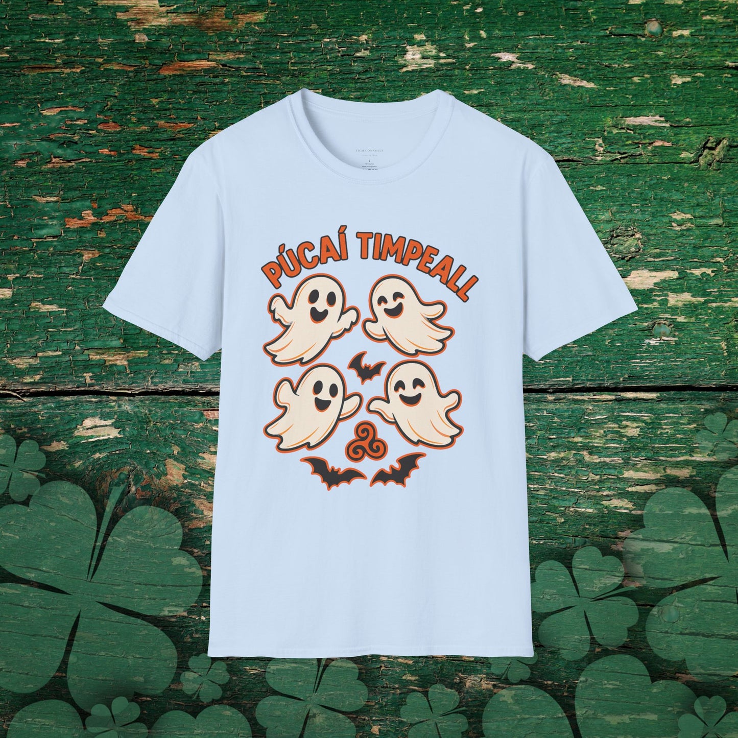 Púcaí Timpeall | Playful Irish Ghosts Halloween Ladies T-Shirt