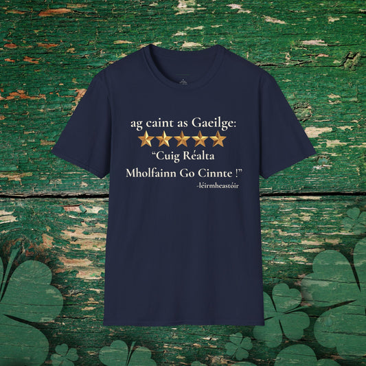 Cuig Réalta (Five Stars) – Gaeilge Review Tee