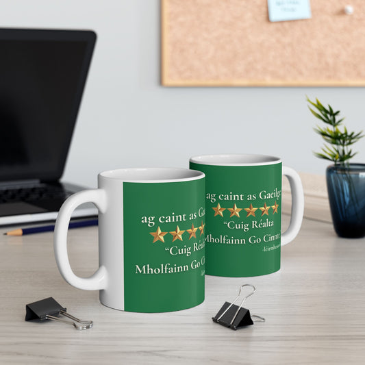 Cuig Réalta (Five Stars) – Gaeilge Review  Mug