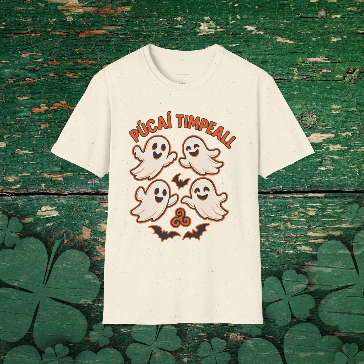 Púcaí Timpeall | Playful Irish Ghosts Halloween Ladies T-Shirt