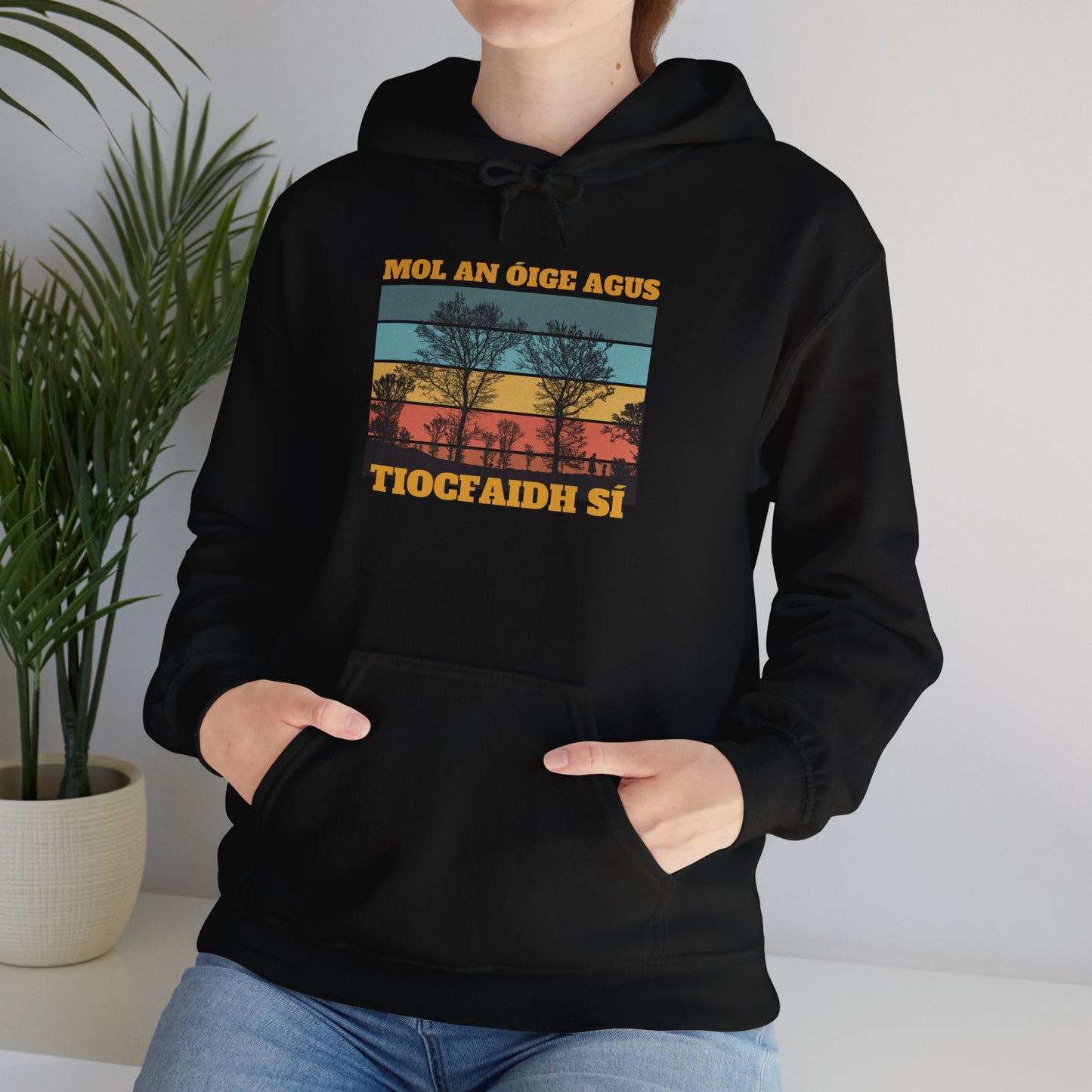 Mol An Óige Agus Tiocfaidh Sí –(Praise the Youth and They will Flourish) Unisex Heavy Blend™ Hooded Sweatshirt